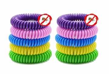 10 x starmo Mückenschutz Armband dauert bis zu 250 Stunden wasserabweisend ideal für Camping Urlaub Familie