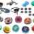 10 Xxxl Kampfkreisel Mega Set Metal Fusion 4D KAMFKREISEL SET für beyblades von Rapidity® -