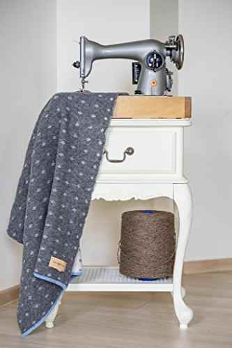 100% Merino Wolle Decke von gestrickt nordsnow antiallergische und sehr weich, Made in Europe -
