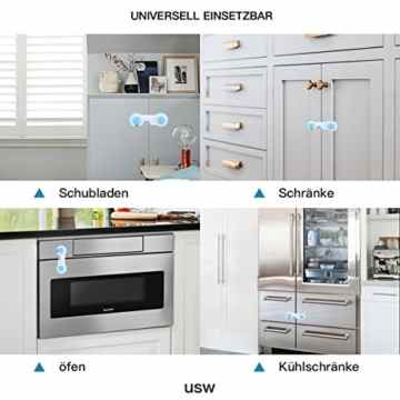 10er Pack Baby Türsicherung Schranksicherung Schubladensicherung Kindersicherung Türriegel -