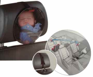 160118 reer Sicherheitsspiegel safetyview für Rücksitz Babyschale