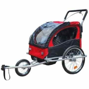2 in 1 Jogger Fahrradanhänger Fahrrad Anhänger Transportwagen