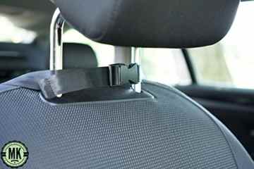 2 Stück MK’s Premium Rückenlehnenschutz, Rückenlehnen-Organizer, riesiger Stauram, mit 5 Fächern inkl. Tabletfach, schmutzabweisend & robust -