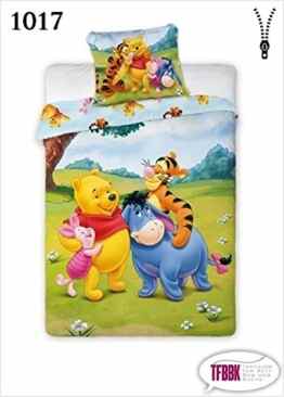 2 tlg Kinderbettwäsche 100×135 40×60 Disney 1017 Winnie The Pooh