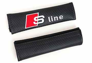 2 x Gurtpolster Sline Audi schützt Carbon-Look Gürtel s line