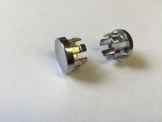 2er Wesco Relingsystem 16mm Endkappe modern Chrom