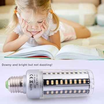 2pcs. Anten® Zeitgenössig E27 15W Mais-Licht Energieeinsparung Leuchtmittel 1480lm 3000-3500K Warmweiß LED Beleuchtung Lampe LED Glühlampe SMD5736*60Leds -