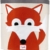 3 Sprouts UBNFOX Aufbewahrungskorb Fuchs, mehrfarbig -