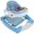 3IN1 Lauflernhilfe mit Spielcenter (12 Melodien) Gehfrei Gehhilfe Baby Walker Babyschaukel (Blau/Weiß) -