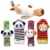 4 x Cute Animal Infant Baby Plüschtiere – Unisex-Armbanduhr und Socken für 0-12 Monate Baby (2pieces Handgelenk + 2pieces Socken)