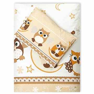 4tlg. Babybettwäsche Set Baumwolle Kinderbettwäsche Bettwäsche Baby Decke Kissen -