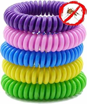 5 x starmo Mückenschutz Armband dauert bis zu 250 Stunden wasserabweisend ideal für Camping Urlaub Familie -