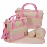 5tlg Babytasche Wickeltasche Mutter Windeltasche 5pcs Nappy Changing Pink