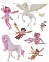 7 tlg. Set Fensterbilder – Mia and Me – Sticker Fenstersticker Aufkleber – selbstklebend + wiederverwendbar – Einhorn Yuko Onchao Fensterbild / z.B. für Fenster und Spiegel – Fensterdeko Fensterfolie Kinderzimmer Deko Kinder Mädchen -