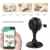 720p HD Night Vision Kamera, Misafes 360 Grad drehbarer Fuß Mi-Cam, Wi-Fi,Baby-/Haustier-/Haus-Überwachung,2-Wege-Audio App für iPhone iPad & Android(z.B. Samsung HTC LG Sony Google Nexus) (Schwarz-720) -