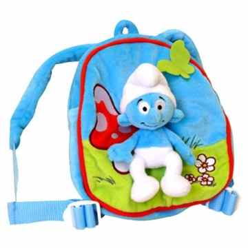 „Die Schlümpfe“ Mini-Rucksack aus weichem Plüsch