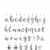 A little lovely Company – Ergänzungsset Script – Buchstaben – für alle Leuchtkästen – Inhalt: 85 Stück