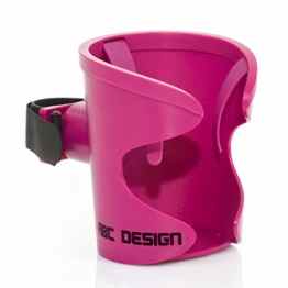 ABC Design Becherhalter / Getränkehalter / Flaschenhalter für Kinderwagen und Buggy / Grape / mit praktischem Klettverschluss