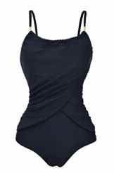 Aidonger Damen Badeanzug Plus Size Monokini One Piece für mollige Frau, L-5XL