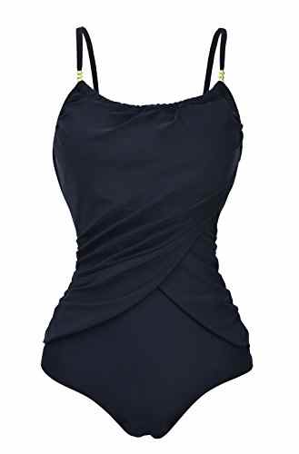 Aidonger Damen Badeanzug Plus Size Monokini One Piece für mollige Frau, L-5XL