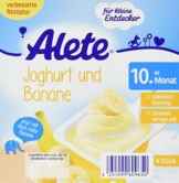 Alete Joghurt und Banane