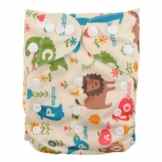 Alva Baby verwendbar waschbar bedruckt Windel mit 2 Einsätzen