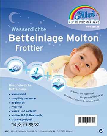 Alvi 93756 Betteinlage Baby-Wohl-Molton Frottee 60x120cm