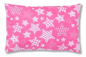 Amilian Dekokissen Kissenbezug Kissen 40cm x 60cm Sternchen Rosa Patchwork
