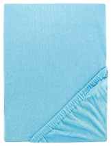 Aminata Kids Spannbettlaken 70×140 blau türkisblau Feinjersey Jersey Spannbetttuch Kinderbett