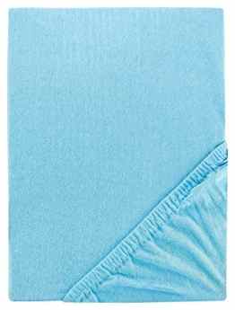 Aminata Kids Spannbettlaken 70×140 blau türkisblau Feinjersey Jersey Spannbetttuch Kinderbett