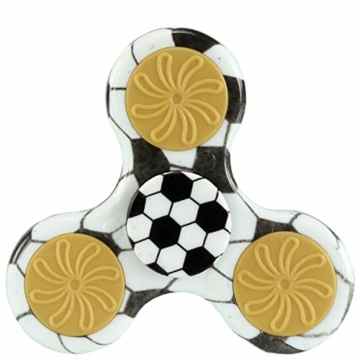Antonio Fidget Hand Spinner Finger Spielzeug Fußball schwarz-weiß