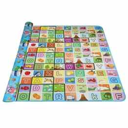 Arshiner Spielteppich Spielmatte Kinderteppich 200x180cm für Innen / Außen zwei Seite