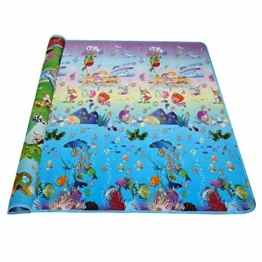 Arshiner Spielteppich Spielmatte Kinderteppich 200x180cm für Innen / Außen zwei Seite