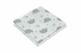 Asmi Mehrzweck Moltontuch Elefant grau 80×80 cm Set 2St.