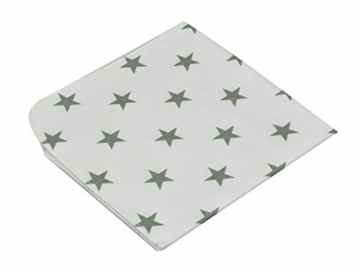 Asmi Moltontücher 2er Pack Sterne grau 80×80 cm