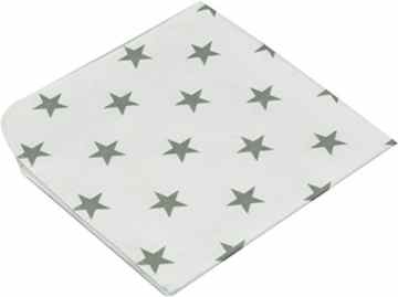 Asmi Moltontücher 3er Pack Sterne grau 40×40 cm