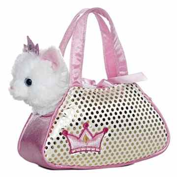 Aurora Fancy Pals Hund Einhorn Katze Tasche mit Stickerei Plüsch Stofftier
