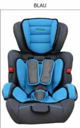 Autokindersitz Kindersitz Gruppe I/II/III 9-36 kg ECE R44-04 ab 9 Monate 11 Jahre (Blau)