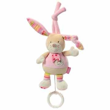 BABY FEHN Spieluhr Häschen in bunten Farben – süßes Geschenk zur Geburt oder Taufe
