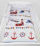 BABYLUX Kinderbettwäsche 2 Tlg. 100 x 135cm Bettwäsche Bettset Babybettwäsche L 49. Leuchtturm