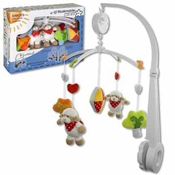 BIECO Musikmobile Schaf – Musikmobile – Mobile – Spieluhr – Musikuhr – Einschlafhilfe