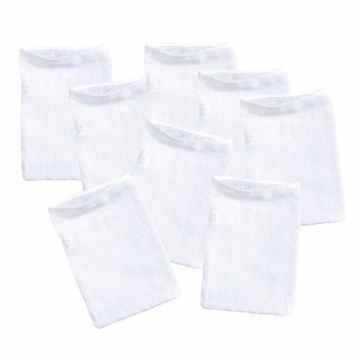 BORNINO 8er-Pack Mullwaschlappen 15×20 cm Babywaschlappen, weiß