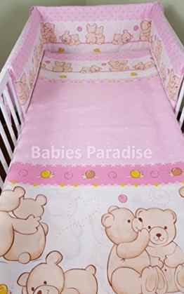 Babies Paradise 3 tlg Baby Bettwäsche Bettset mit Nestchen