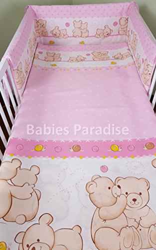 Babies Paradise 3 tlg Baby Bettwäsche Bettset mit Nestchen