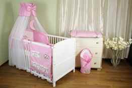 Baby Bettwäsche Set mit Applikation (Sleepy Bär)