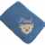 Baby Fleecedecke mit Ihrem Wunsch Namen in der abgebildeten Stickschrift bestickt jeans blau 90 cm x 60 cm Steiff Collection infinity blue