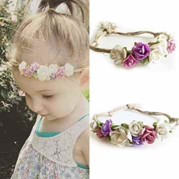 Baby Haarband Stirnband Kopfband Blumen Deko LianLe
