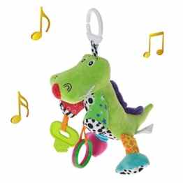 Baby Kinderwagen Spielzeug mit Musik für 0-3 Jahre alte Baby Entwicklung Hänge-Spielzeug Multifunktionen Dinosaurier