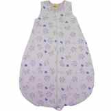 Baby + Kleinkind Schlafsack Schmetterling, flieder/rosa/lila, leicht + luftig für wärmere Tage, 4-Jahreszeiten-Baumwolle