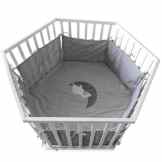 Baby Laufgitter Kinder Krabbelgitter Laufstall höhenverstellbar 6-Eck + Einlage